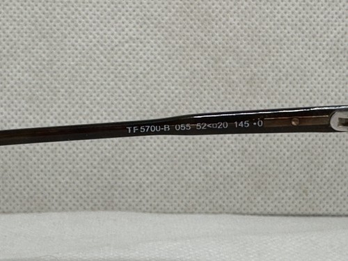 Tom Ford TF5700B Blue Block Eyeglasses 055 Havana/Blue FT5700-B 055 52-20 Frame - Picture 6 of 8