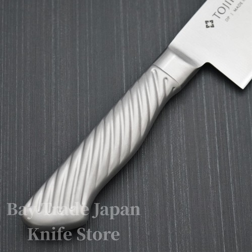 Japanese Tojiro Pro All Stainless VG10 Santoku Kitchen Knife 170mm F-895 - Picture 8 of 9