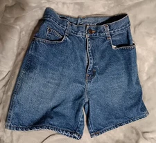 Vintage 90s Gitano Women's Denim Shorts Blue Mom High Waisted  28 Waist Sz 6