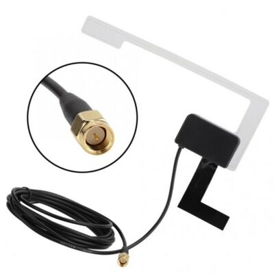 Digitalradio Klebeantenne 5m Bingfu DAB Radio Kfz Antenne SMB Stecker Magnetantenne Verstärker Antennen Auto