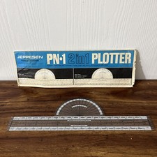 Vintage Nautical Navigation Protractor Jeppesen PN-1 2 in 1 Course Plotter USA