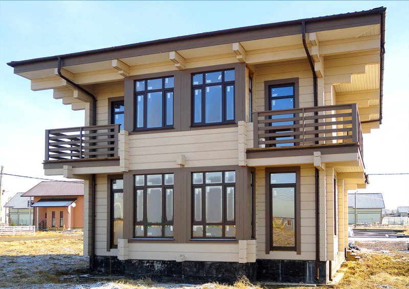 MODERN LOG HOUSE KIT #LH-215-1 ECO FRIENDLY WOOD PREFAB DIY BUILDING CABIN HOME - thumbnail 8