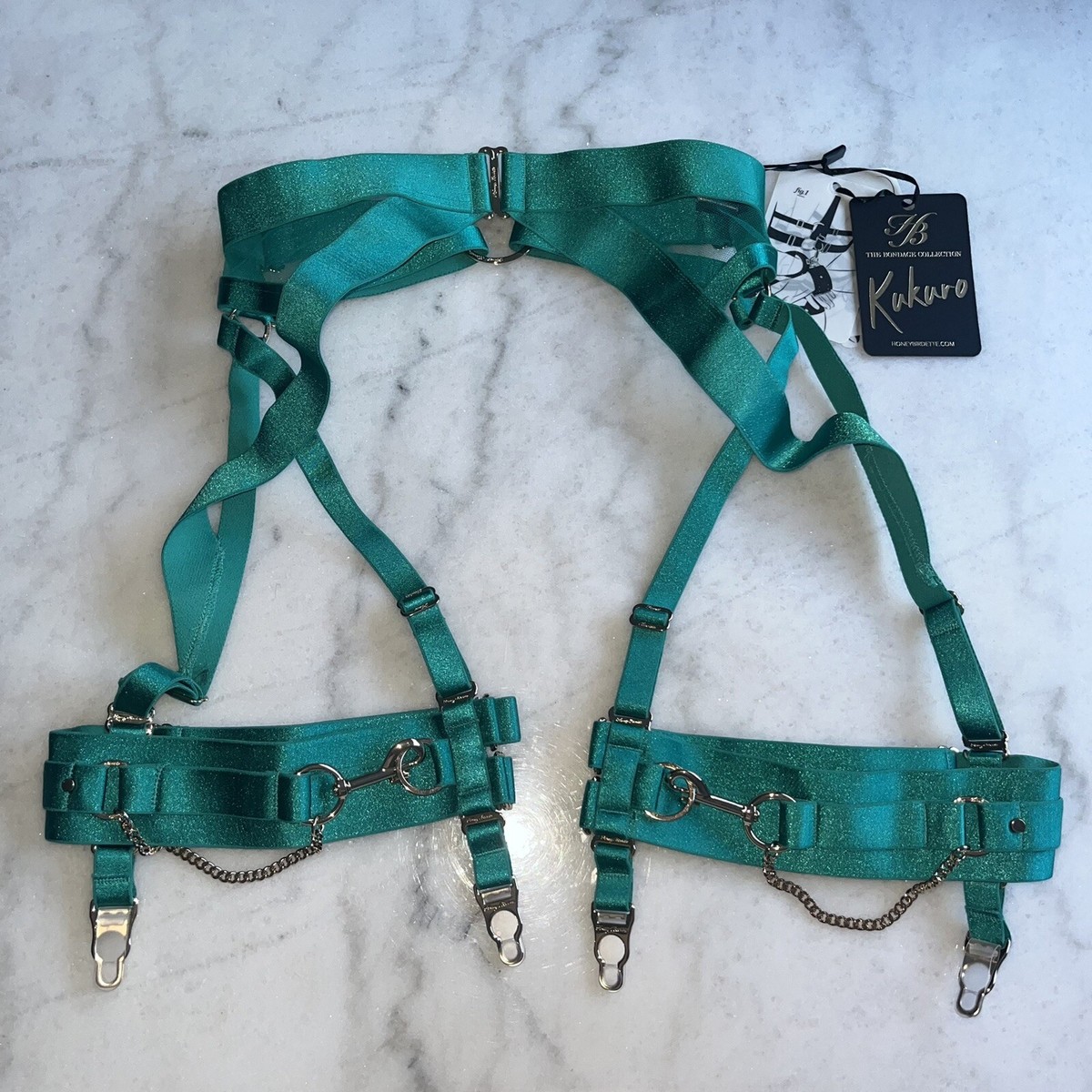New Honey Birdette KUKURO JADE SUSPENDER Size XS | eBay