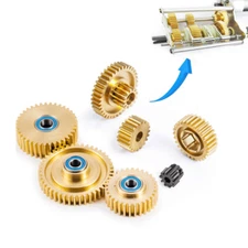 Transmission Gearbox Gears Set Parts for 1/14 RC Car Tamiya Tractor Trailer