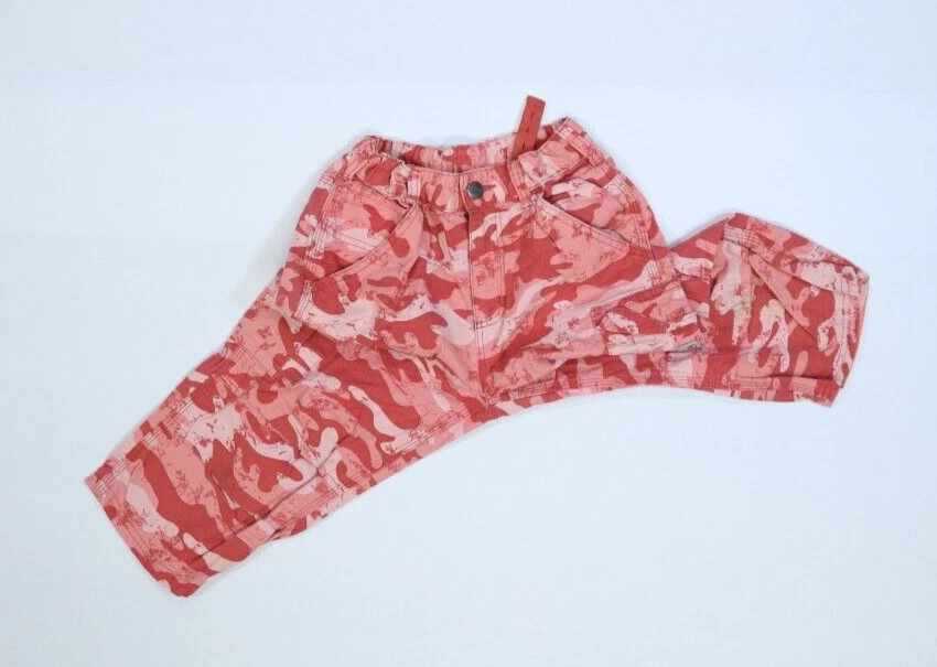 Pantalones cargo Carhartt Jóvenes Niñas Rosa Camuflaje Camuflaje Cintura Ajustable 10 Reg Foto 3 de 4