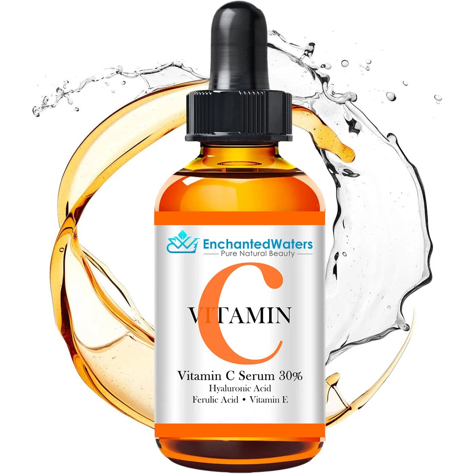 VITAMINA C 30% Suero Facial + ÁCIDO HIALURÓNICO + ÁCIDO FERÚLICO Gel Crema Antiedad Foto 3 de 4