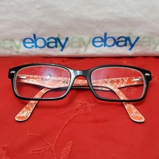     Ray-Ban RB5206 2479 Black 54  18 145 Unisex Rectangle Eyeglasses "Frames Only"