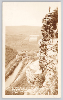 Cumberland Maryland, US Highway 40, Lover's Leap, RPPC Postcard
