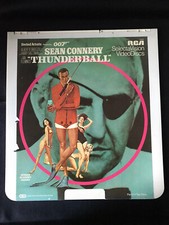 Sean Connery 007 THUNDERBALL RCA VideoDiscs Selectavision CED  2 Discs 1 2