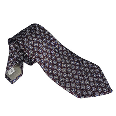 Christopher Hayes Mens Neck Tie Geometric  100% Silk 58.50''x3.87''