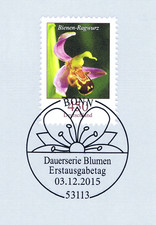 BRD 2015: Bienen-Ragwurz Nr. 3191 mit Bonner Ersttagssonderstempel! 1A! 23-09