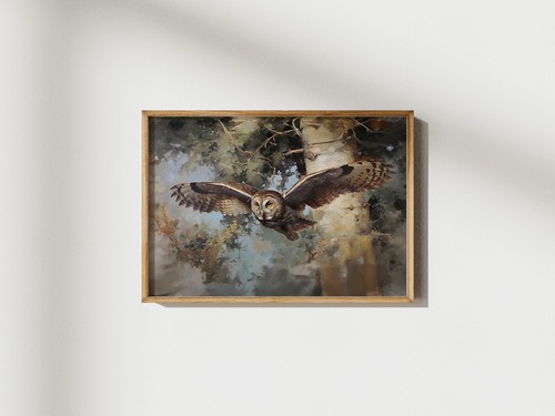 Majestätische Eule im Flug 7"x5" Druck auf mattem Papier | Fesselnde Tierwelt Kunst - Bild 4 von 17