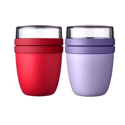 Mepal Lunchpot Mini Ellipse Reisebecher 300ml Campus Red Vivid Lilac Spülmaschin