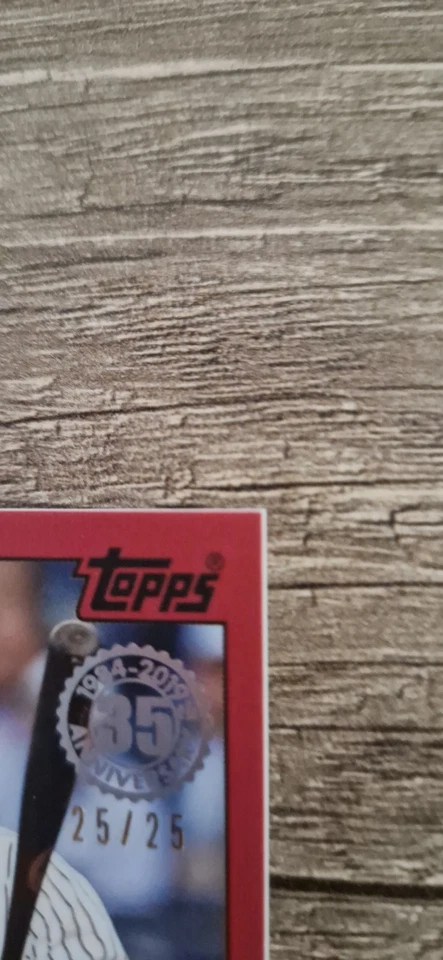 2019 TOPPS 35TH Relic RED GAME USED JERSEY AARON JUDGE 25/25 84R-AJ Yankees Card - Bild 4 von 4