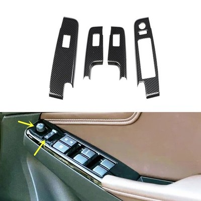 For Isuzu D-MAX V-cross 2021 RHD ABS Carbon Fiber Interior Car Gear Trim Sticker