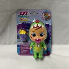 NUEVO CRY BABY MAGIC TEARS MINI MUÑECA 5" DINOSAURIO VERDE DINA MUNDO HELADO NUEVO