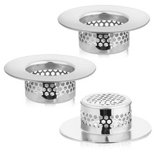 3Pcs Bathroom Sink Strainer, Stainless Steel Bath Sink Drain Strainer for RV,...