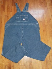 Round House Premium Bib Overall Denim Heavy Duty 54" x 32" NWT Made in USA