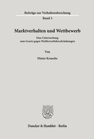 Marktverhalten Und Wettbewerb. Dieter Krusche Taschenbuch 104 S. Deutsch