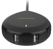 PureGear 4-Port USB Rapid Charging Station, Universal for iPhone, iPad, Macbook