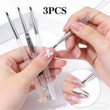 3 PCS Nail Art Design Dotting Painting Drawing Polish Brush Pen Tools Acrylic
