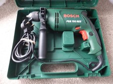 Bosch PSB 700 RES 240V Corded Hammer Drill with Carry Case Green