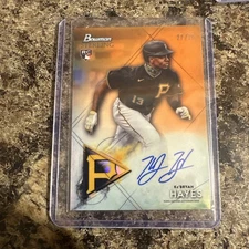 Ke’Bryan Hayes RC Auto 2021 Bowman Sterling Orange Refractor Rookie /75 #BSRA-KH