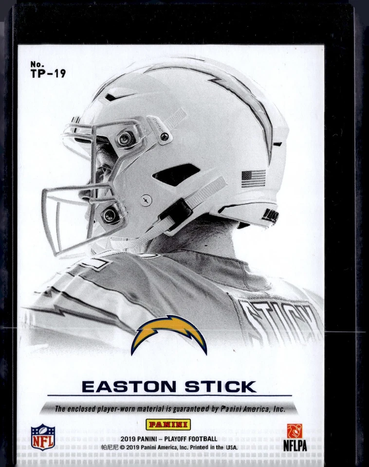 2019 Panini Playoff #TP-19 Easton Stick Turning Pro Memorabilia - Image 2 of 2