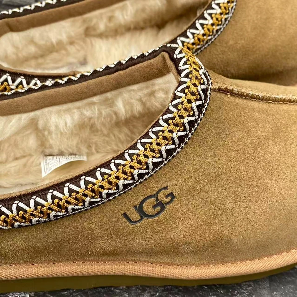 UGG Women's Tasman Chestnut Women's Shoes Suede Wool Slippers with Box US 6-11 - Image 4 of 4