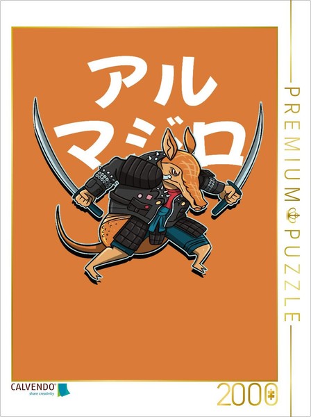 Calvendo Puzzle Armadillo Samurai | 2000 Pieces, Finished Size 35.4 × 26.4 In (9-image