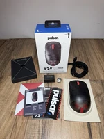 Pulsar X2H Mini Wireless Gaming Mouse Wireless Lightweight Clear Black Size 1