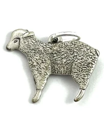 Sheep Charm Dainty Pendant For Women Silver  Plated Lamb Farm Animal Jewelry