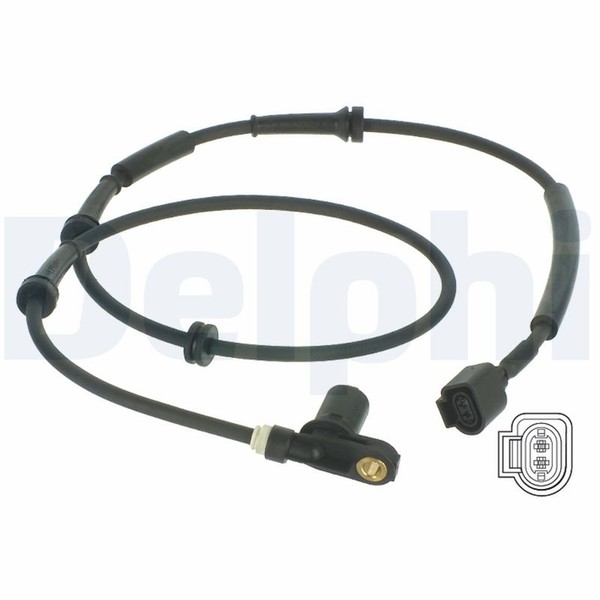 Delphi ABS Sensor Raddrehzahl SS20028 FüR VW Seat Ford 7M6 Galaxy 7M9 7M8 Sharan-image