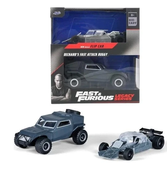 JADA TOYS, 2 Véhicules Fast & Furious – Flip Car et Buggy, échelle 1/32, JAD3... - Photo 1/1