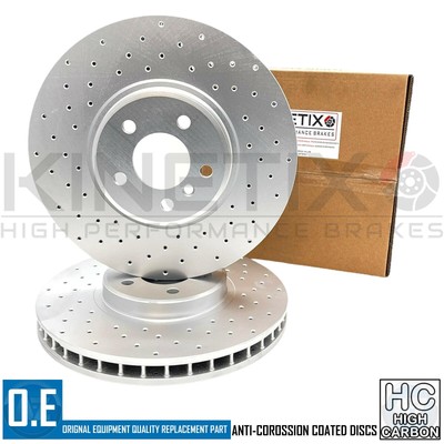 FÜR BMW X5 X6 E70 E71 E72 35d 35i 48i VORNE QUER GELOCHT BREMSSCHEIBEN PAAR 365mm
