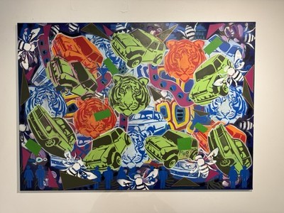 Popart Gemälde Unikat 100 X 140 Acryl Auf Leinwand