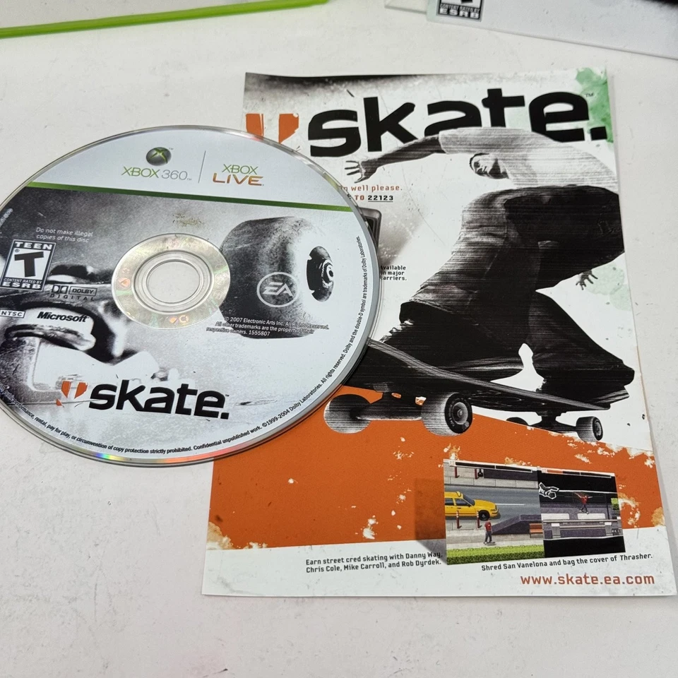 Skate Standard Edition Xbox 360 Video Game Multiplayer EA - CIB - Image 4 of 4