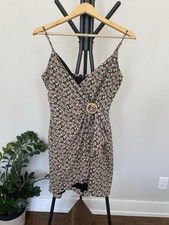 altar'd state dress Floral Mini Spring False Wrap Size M