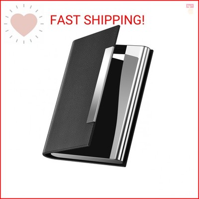 Padike Business Card Holder/ Case Professional PU Leather & Stainless Steel Mult