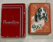 Vintage Hamilton,Playing Cards Bassett Hound, Complete