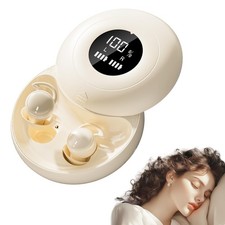 Side Sleeper Sleep Earbuds Bluetooth 6.0 - Noise Blocking Mini Beige