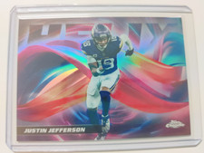 2025 Topps Chrome HELIX SSP Justin Jefferson HX-9 Minnesota Vikings NFL