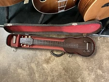 Kiesel Lap Steel guitar circa 1948-1949 with original case excellent case& slide