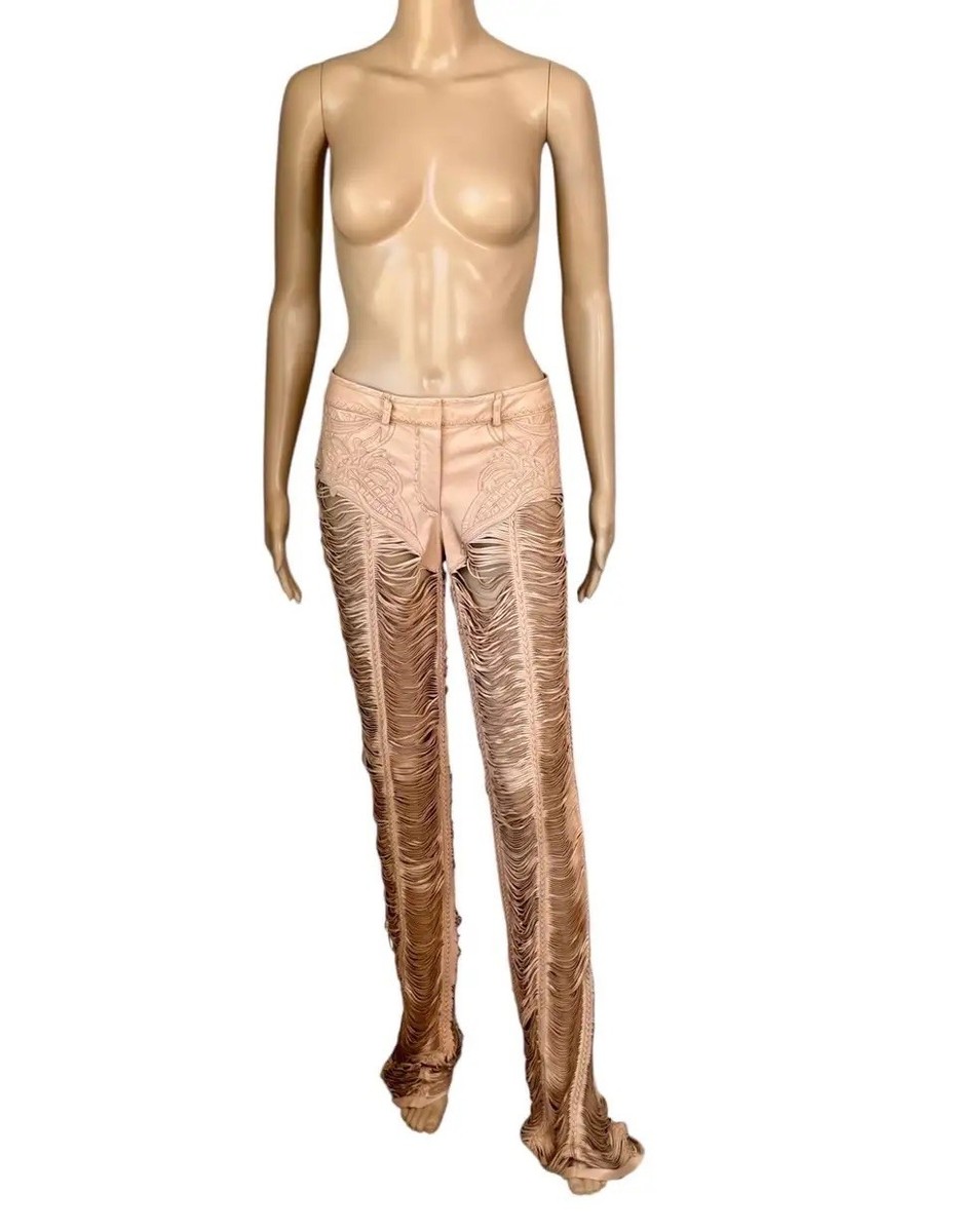 Roberto Cavalli レザーパンツ Roberto Cavalli Black leather pants - Black|PKP2010505105051