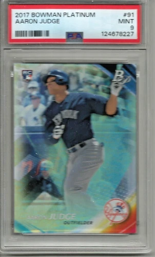 Aaron Judge 2017 Bowman Platinum Rookie (#91) PSA 9