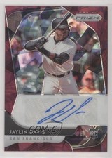 2020 Panini Prizm Rookie Burgundy Cracked Ice 2/25 Jaylin Davis #RA-DA Auto 1u6