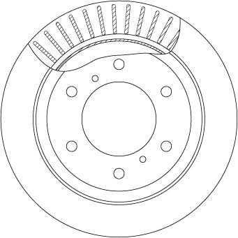 Disque de frein TRW DF7061S contre l'usure pour voiture berline