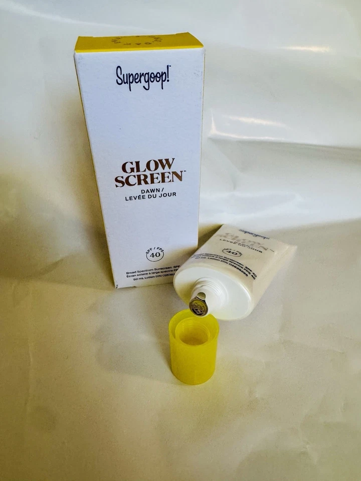 SUPERGOOP! Glowscreen SPF 40 солнцезащитный крем с гиалуроновой кислотой + ниацинамид рассвет новый в коробке - Изображение 2 из 4