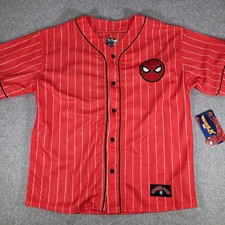 Spider-Man Marvel Baseball Jersey Boys XL (14/16) Red