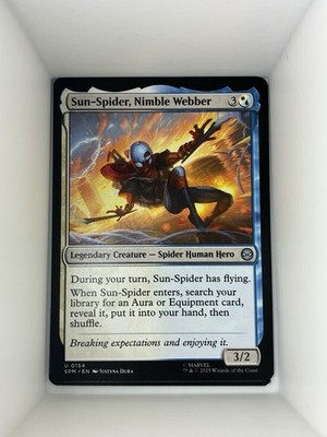 Sun-Spider, Nimble Webber - 0154 - Marvel's Spider-Man - MTG - NM/M - English. M